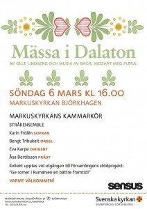 2016-03-06 Mässa i Dalaton Musikgudstjänst